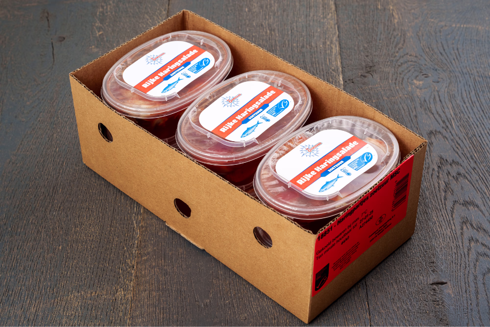 Rijke haringsalade zoetzuur