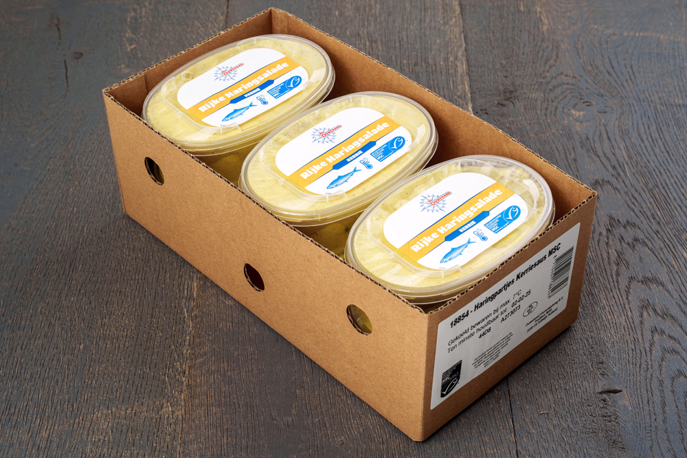 Rijke haringsalade kerrie