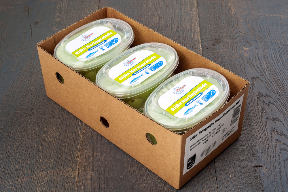 Rijke haringsalade wasabi wakame