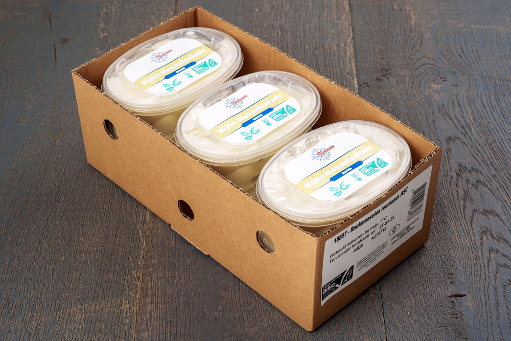 Rijke mosselsalade room