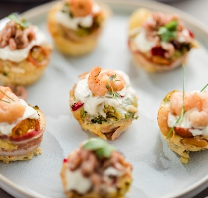 Muffins met zeevruchten